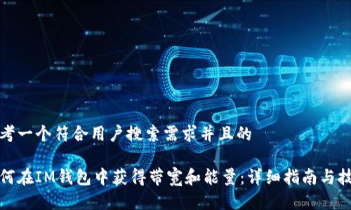 思考一个符合用户搜索需求并且的

如何在IM钱包中获得带宽和能量：详细指南与技巧