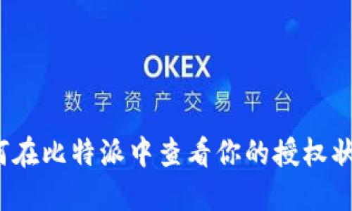 如何在比特派中查看你的授权状态？